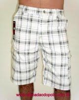 bermuda masculina xadrez