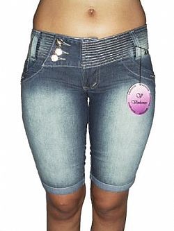 Bermuda Jeans Feminina REF 010 (Pacote com 10 unidades)