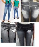 Calça Cigarrete Jeans Fem REF 100 (Pacote com 10 unidades)