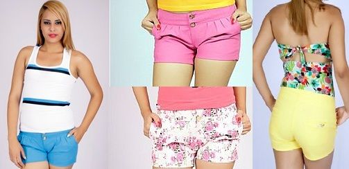 Short Curto Liso REF 070 (Pacote com 10 unidades)